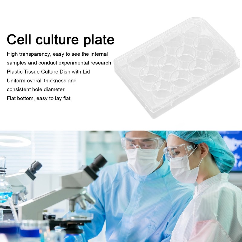 10pcs Culture Plate Thickness Uniform Highly Transparent Tissue Culture Plate