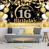 Happy 16th Birthday Party Banners,Birthday Party Decoration Extra Large Fabric