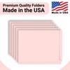 Pink File Folders, Doctor Stuff, Letter Size Reinforced End Tab