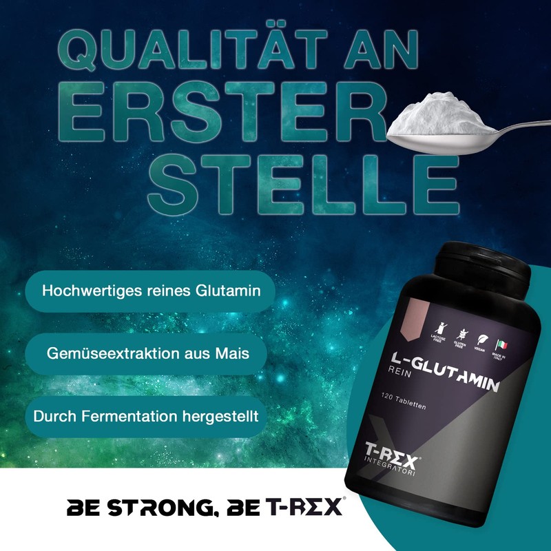 L-Glutamine Ultrapure - Reduces Fatigue After Training - Recovery Post