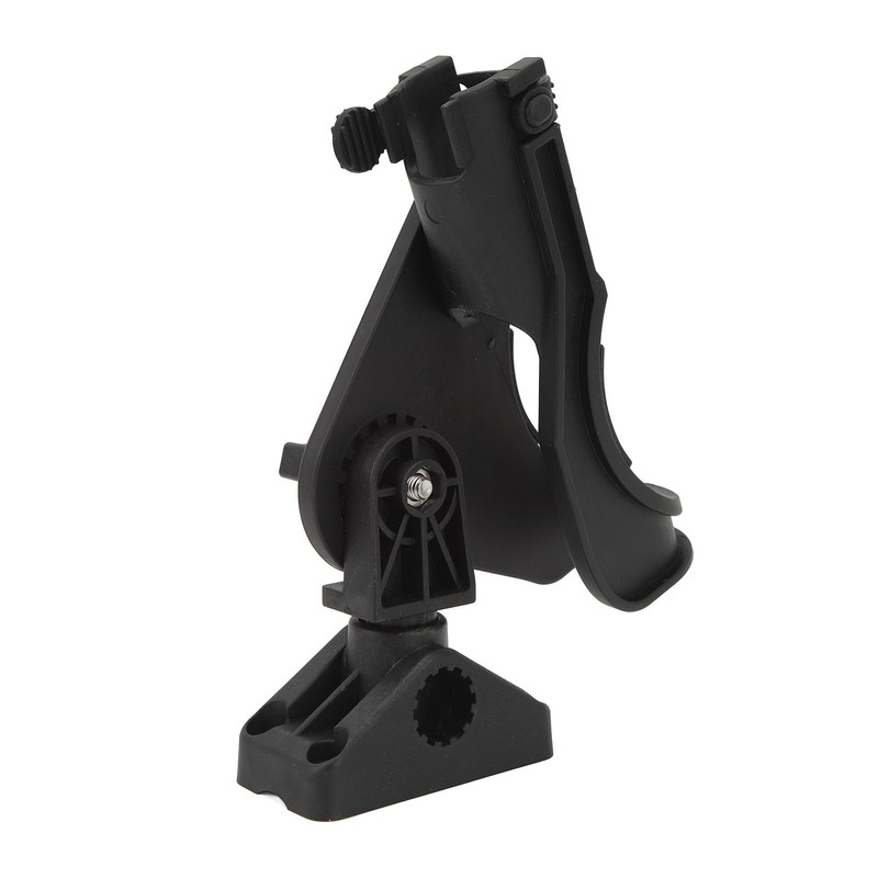 Fishing Rod Holder Clamp Base 360° Adjustable Rotating Weatherproof Open