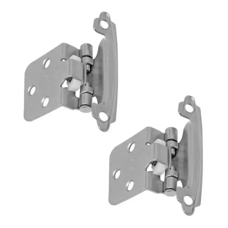 HERRAJES GA Bisagra De Parche Niquel Satinado Par Bisagra Americana