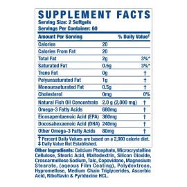 Omega 3 Xs Ronnie Coleman 120 Cápsulas De Aceite De Pescado Sabor N/A