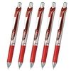 Pentel XBLN73-B EnerGel Ballpoint Pen 0.3mm Red 5pcs
