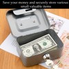 Elegant Steel Cash Box, Lockable, Small Cash Box, Lockable with