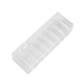 LABRIMP 1PC Transparent Multi Function Cable Storage Box Desktop Organizer for Data Cables Earphones Tidy and Easy Access for Your Office and Home