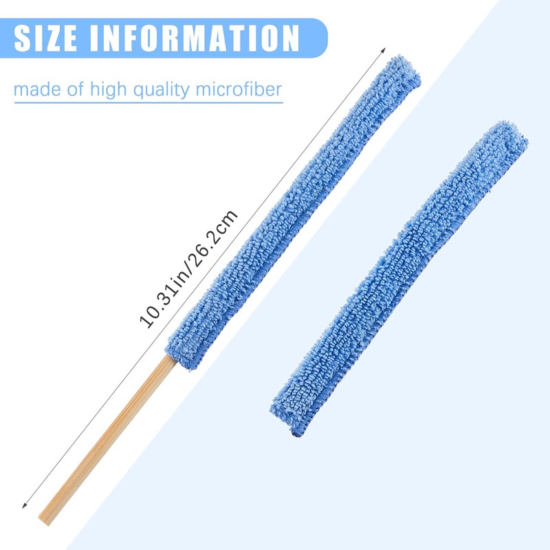 Honeydak 12 Pieces Microfiber Detail Duster Sticks Mini Duster Crevice