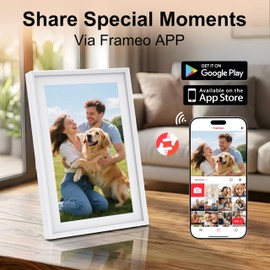 10.1 Inch Digital Calendar & WiFi Digital Photo Frame, Frameo Electronic Frame with Smart Schedule Machine, Daily Weekly Monthly Schedule Reminder, FHD IPS Touch Screen, Remote Photo Video Upload, Multi-User Sharing, Digital Picture Frame for Home Decora