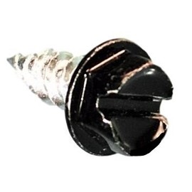 SCREWIT Brand #8 x 1/2 inch Gutter and downspout Colored Zip Screws with 1/4 inch Head (25 Pack) (Black)