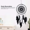 Black Dream Catcher, Macrame Dream Catcher Handmade Feather Dream Catcher