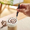 Kaffee Schaum Nadel Kunst Stift Edelstahl Spachtel DIY Kaffee Latte
