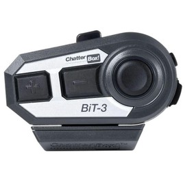 ChatterBox! BiT-3 Bluetooth Helmet Communicator | Bluetooth for Audio | Universal Pairing 2 Riders | Stereo Headset, Boom & FFM Mic | IP54 | FM Radio | Motorcycles Snowmobiles UTV ATV Snowboarding