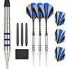 LinkVisions 90% Tungsten Professional Steel Tip Darts Set Point Protector