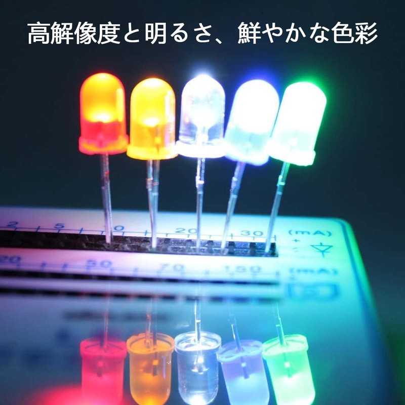 Light Emitting Diodes, Transparent LED Diodes, 200 Pieces, High Brightness,