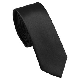 UZSUZZ Men Ties, Classic Solid Satin Men's Neck Tie, Black ties for men, Premium Classic Pure Color Neck Ties, Formal Neckties for Men, Wedding, Party, Business, Work, Prom, Celebration