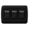 Leisure LED Contemporary Triple SPST On-Off Switch with Bezel, 12-Volt,