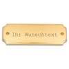 eckig 12,5 x 4,5 cm Brass Engraved Door Sign, Name