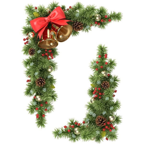 Christmas Window Stickers - A set of 2 Small Fir