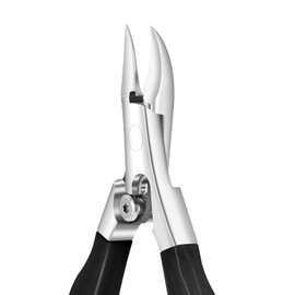 Toe Nail Clippers for Intruded or Thick Toe Nail Clippers, Nipper Nail Clippers Stainless Steel Toe Nail Trimmer with Non-Slip Handle, Foot Nail Clippers for Elderly Men Women (Black)