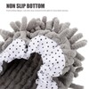 NOLITOY 2 Pairs Floor Cleaning Mop Socks Foot Home Chenille