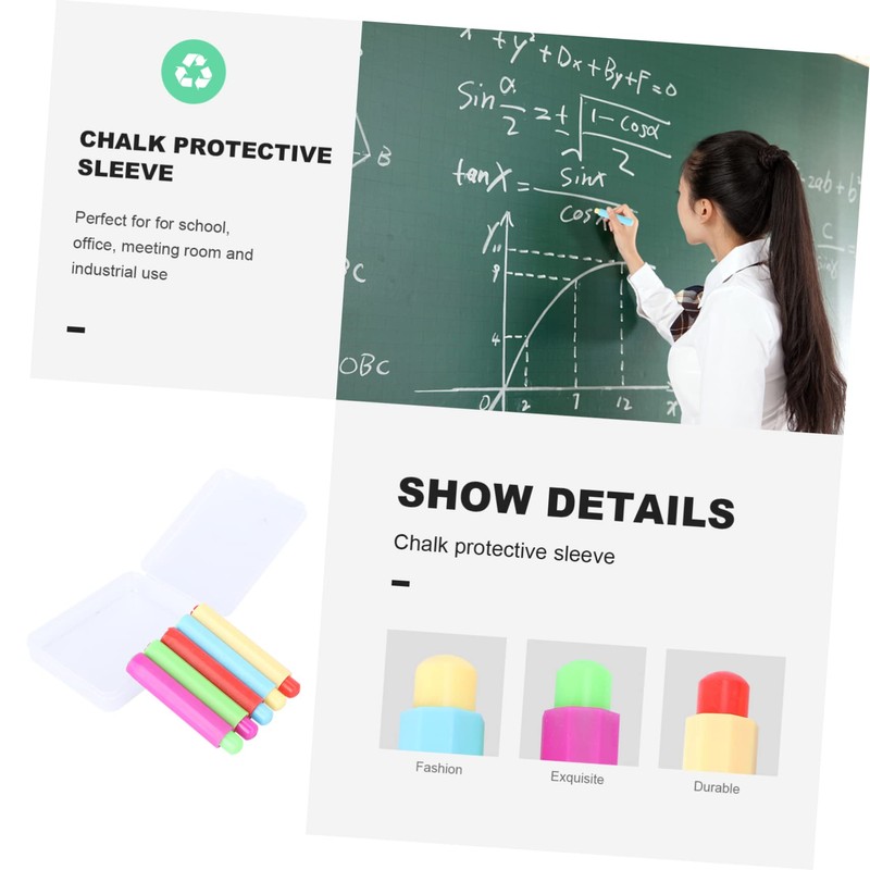 STOBOK 5pcs Adjustable Chalk Holder Set with Storage Case Random