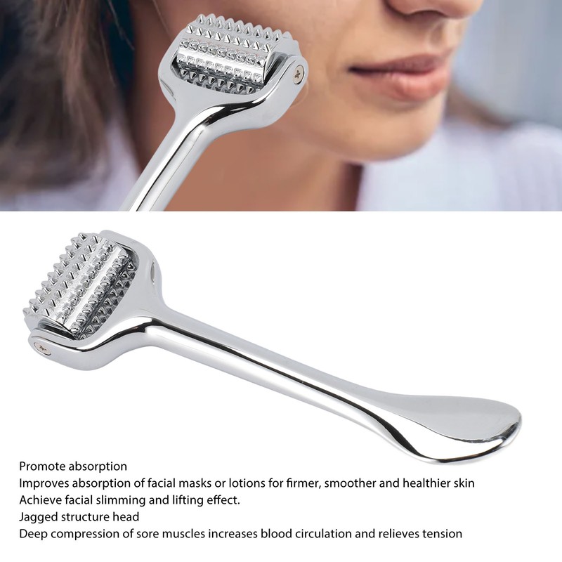Acupressure Face Roller Metal Relieve Muscle Tension Reduce Puffiness Face