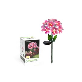 Touch Of ECO FLORALITE - Lámpara Solar LED de Metal para estaca de Flores, Rosado