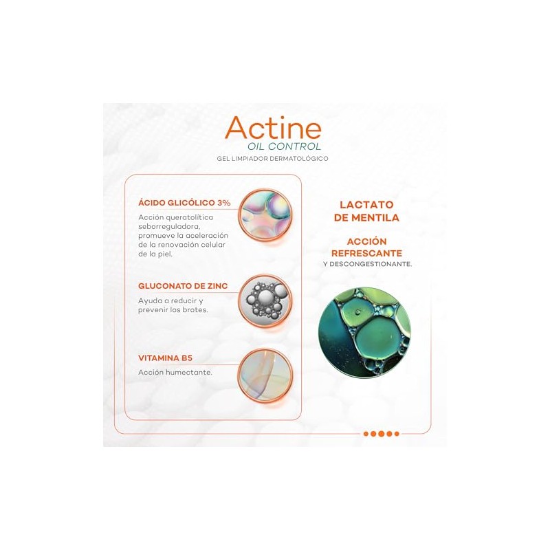 Darrow Actine Oil Control Gel Limpiador Dermatológico Piel Mixta Grasa