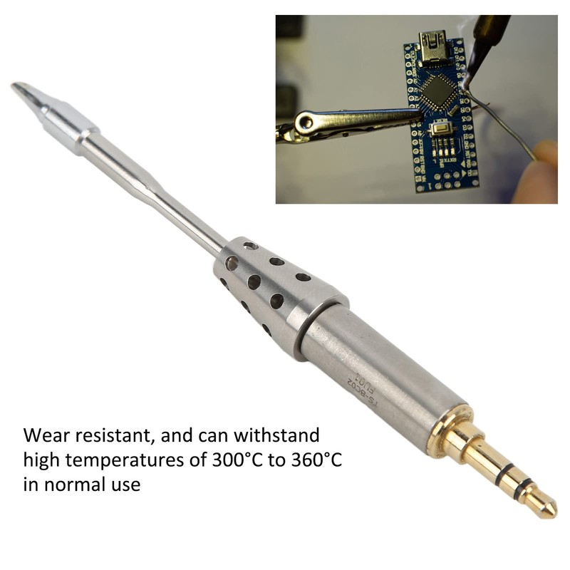Soldering Head, Wear Resistant Electric Soldering Iron Tip Stable Universal