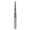 sourcing map Tapered Ball Nose End Mill CNC Router Bit,