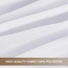 sancua White Table Cloths Rectangle, 8 Pack Tablecoths for 6