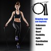 SOWBUD Weighted Skipping Rope, Black Speed Skipping Ropes for Primary