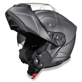 Daytona Helmets - Gun Metal Grey - Lightweight Dirt Bike Helmet with Anti-Scratch Shield - DOT Approved Anti Fog Helmet with Dual Density EPS Liner - Bluetooth Compatible - XL- 4.13 Pounds