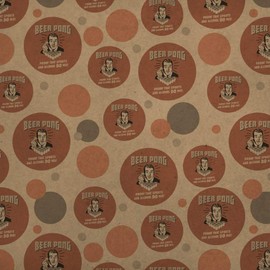GRAPHICS & MORE Beer Pong Proof That Sports and Alcohol Do Mix Funny Humor Retro Premium Kraft Gift Wrap Wrapping Paper Roll