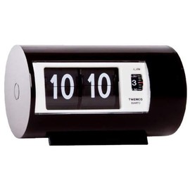Orparts TWEMCO Table Clock, Patter Alarm Clock, AP-28, Black, 4.6 x 2.8 x 2.8 inches (118 x 70 x 72 mm)