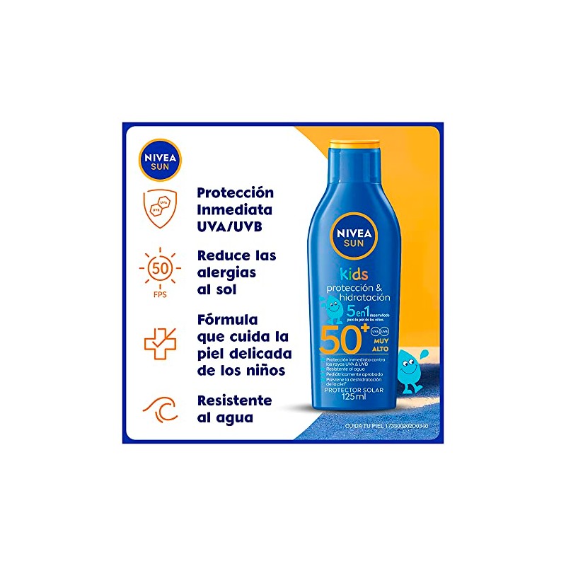 Protector Solar NIVEA SUN Kids FPS 50 Sunscreen Lotion SPF