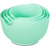 BoxedHome Nesting Plastic Mixing Bowl Set, 4 Piece Mixing Bowl
