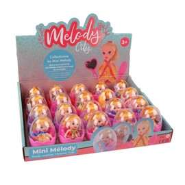 MELODY - Pack of 20 Eggs with Mini Doll - Melody Fashion - Mannequin Doll - 010982PA - Multicoloured - Plastic - Figure - Doll - Children's Toy - Birthday - Accessories - From 3 Years