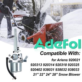Adefol 20001368 Carburetor for Ariens 920402 920021 920025 938032 920404 938031 938032 938033 Snow Blower Parts, 208cc Engine Part 20001027 585020402