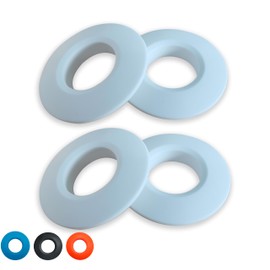 Lorsum 4Pcs Kayak Paddle Drip Rings, Rubber Canoe Paddle Drip Ring, Universal Fit Your Kayak Paddle Shaft, Paddle Accessories Replacement White