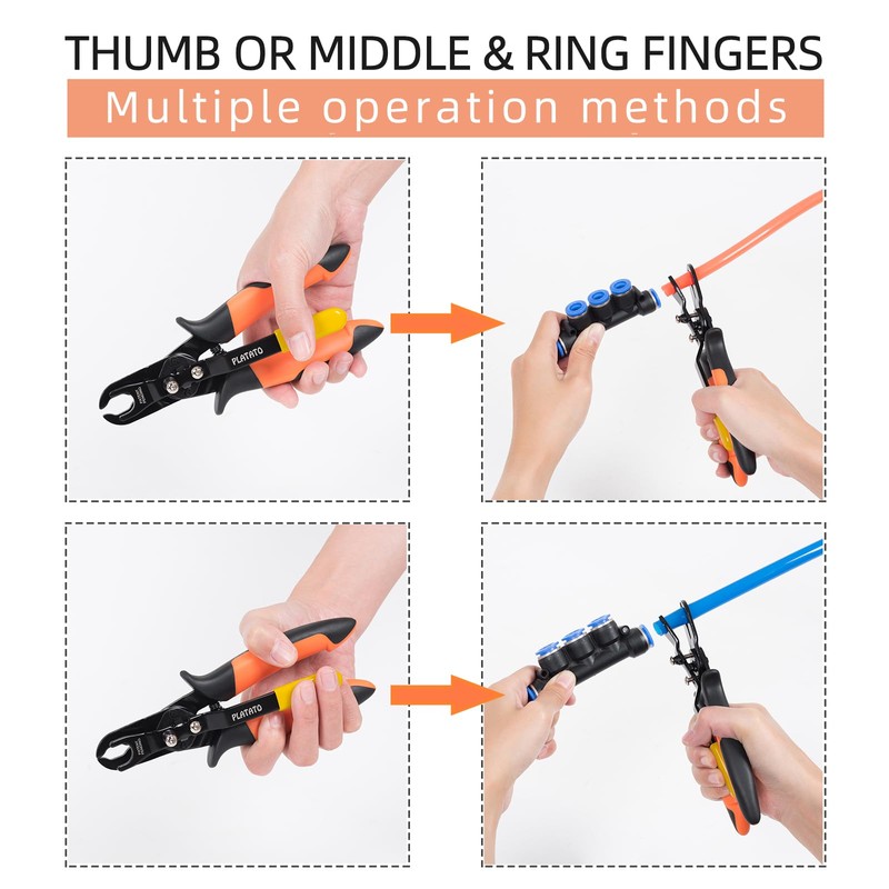 PLATATO Push to Connect Fittings Disconnect Tool Air Line Removal