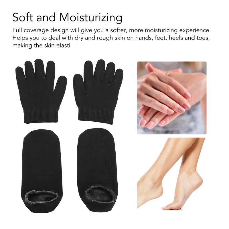 Gel Gloves Socks Set Moisturizing Soft Essential Oil Gloves Socks