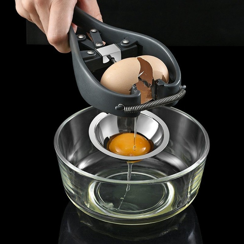 Stainless Steel Egg Opener Egg Yolk White Separator Tool Household