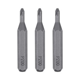 QUARKZMAN Pack of 3 PZ00 Screwdriver Bit 5/32 Inch Hex Shank 28 mm / 1.1 Inch Length Magnetic Phillips Slotted Hex Bits S2 Steel Screwdriver Bit Set for Electric Screwdriver Cordless Screwdriver