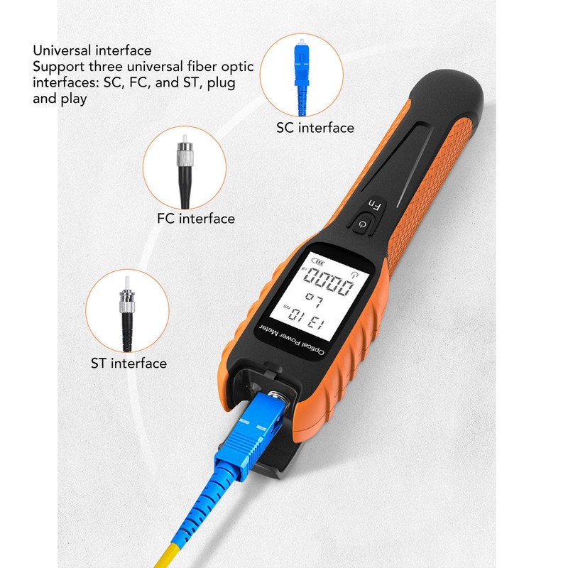 Optical Fiber Power Meter ‑70 To +6dBm Support SC FC