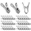 40 PCS Garden Clips for Netting, Stainless Steel Greenhouse Clamps,