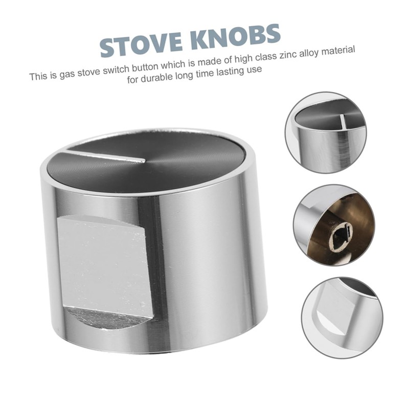 TEHAUX Stove Knob Replacement Button 3pcs Gas Stove Knobs Easy