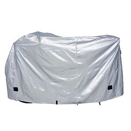 Captain Stag Y-3407 Bicycle Cover, 3D Fabric Cycle Cover, Quick & Easy for Electric Assist Bicycles, No Child Seat, Silver
