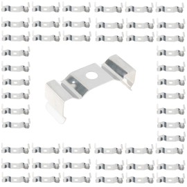 RTNLIT T8 Clips Bracket Hanger for Hanging Connectors Integrated Tube Light Fixture & Led Shop Light Fixture, Pack of 50
