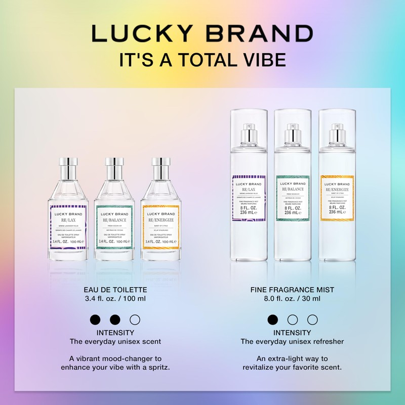 Lucky Brand Lucky You Vibes Re/Lax 3.4oz EDT